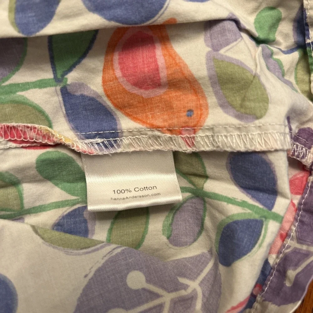 Hanna Andersson Girls Dress Size 140 US 10 Floral Cotton Spring Summer Play‎